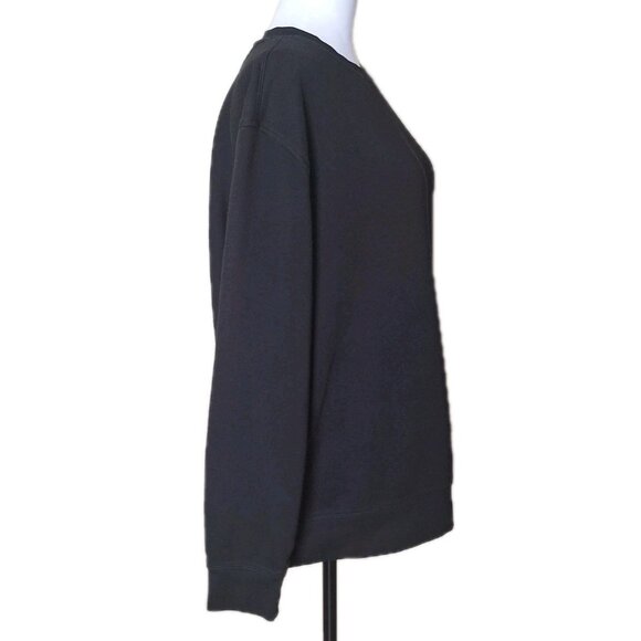 ATHLETIC WORKS BLACK SWEATSHIRT  SIZE MEDIUM - Picture 4 of 4